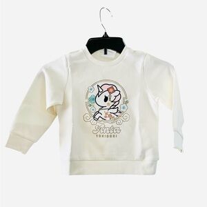Tokidoki Cream Sweatshirt with Cute Character